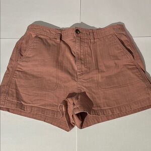 Madewell Rose Pink Womens Medium Shorts Cotton Stretch Summer Casual